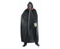 Hooded cape for adult, black, size 52 EOL